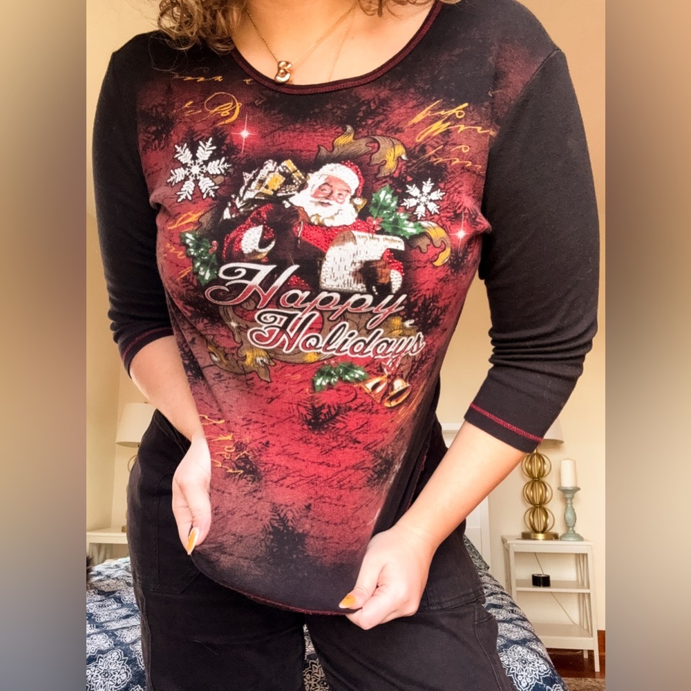Festive Santa Holiday Tee